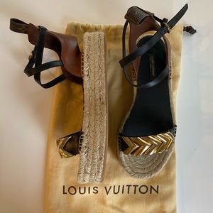 Louis Vuitton wedge sandals
